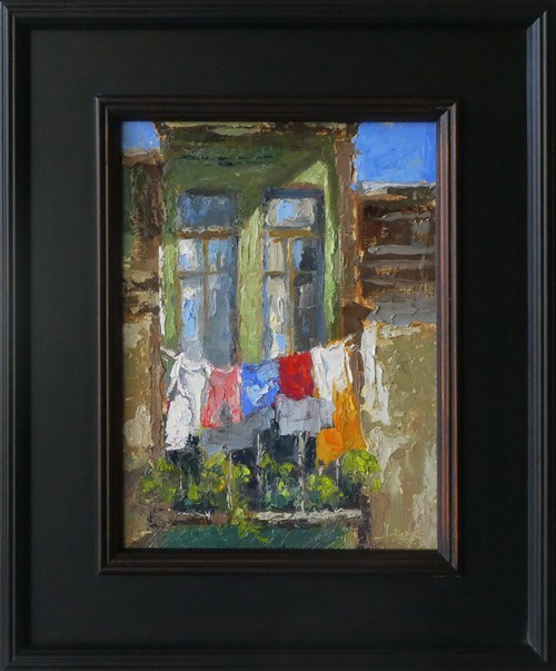 Wash Day 12x9 $675 at Hunter Wolff Gallery